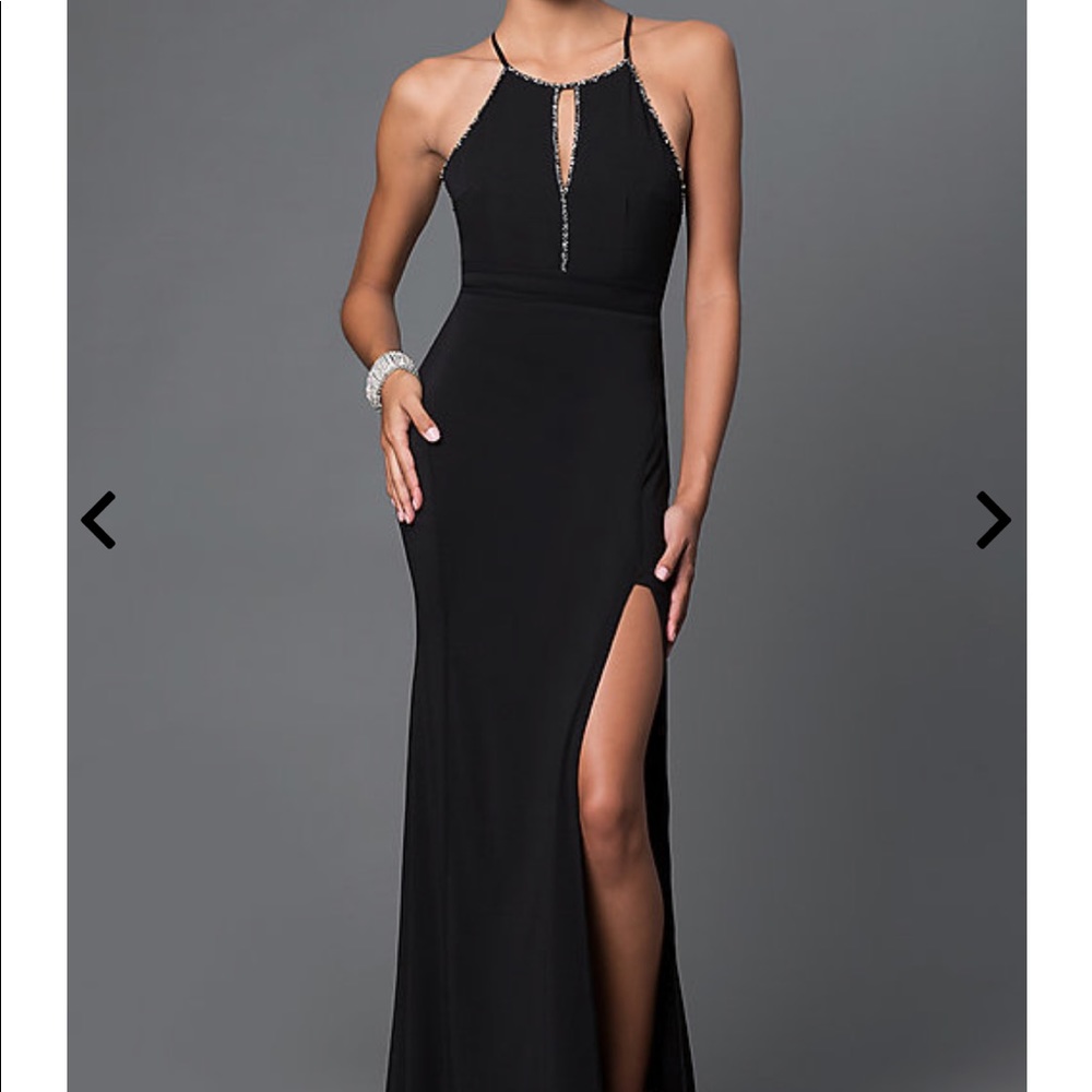 Black evening gown